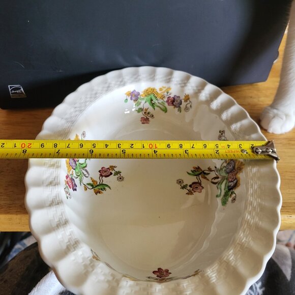 SPODE COPELAND WICKER LANE 10" OVAL VEGETABLE SERVING BOWL GUC SEE PICS "BIN H" - Picture 7 of 7